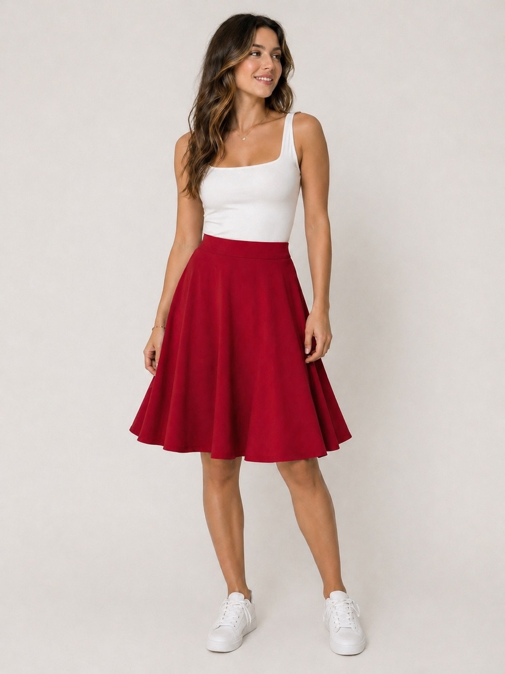ModCloth Red A-Line Skirt Sz. X and XL NWT